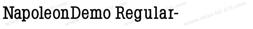 NapoleonDemo Regular字体转换